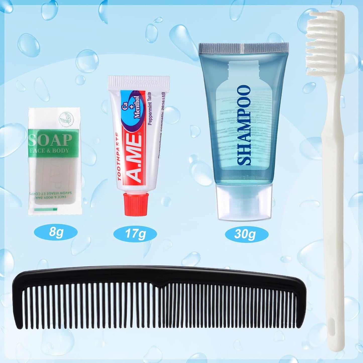 Ziliny 60 Kits Basic Toiletry Kits Homeless Personal Hygiene Kit Bulk Homeless Care Package Supplies Travel Toiletry Kit Homeless Hygiene Kit Bulk for Men Women Charity Reusable Toiletry Bag