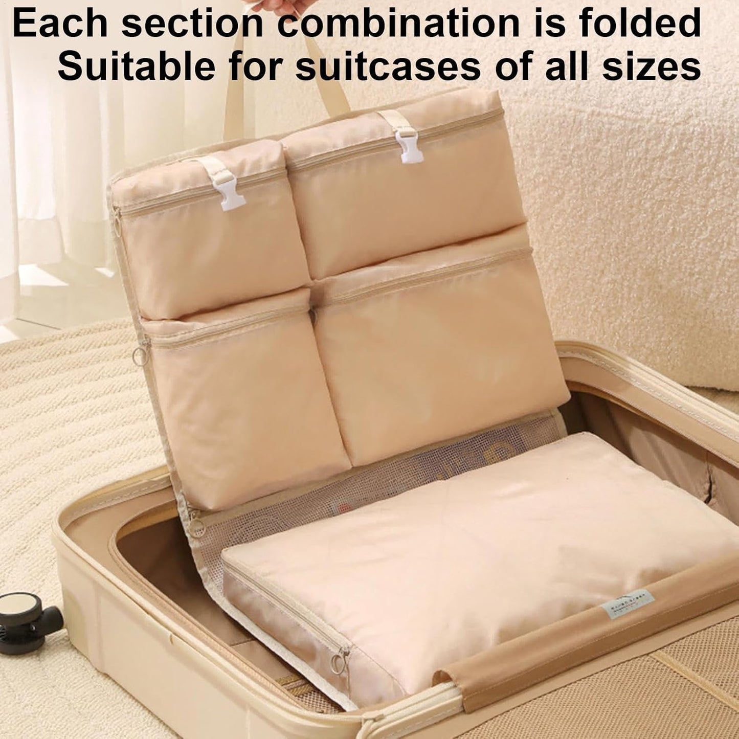 Travel Clothing Bag, Luggage Organizer Bag, Wall Mount Organizer, Travel Packing Bags, Multifunctional Travel Clothing Storage Bag With Wall Mount Design For Lightweight Packing and Home Organization