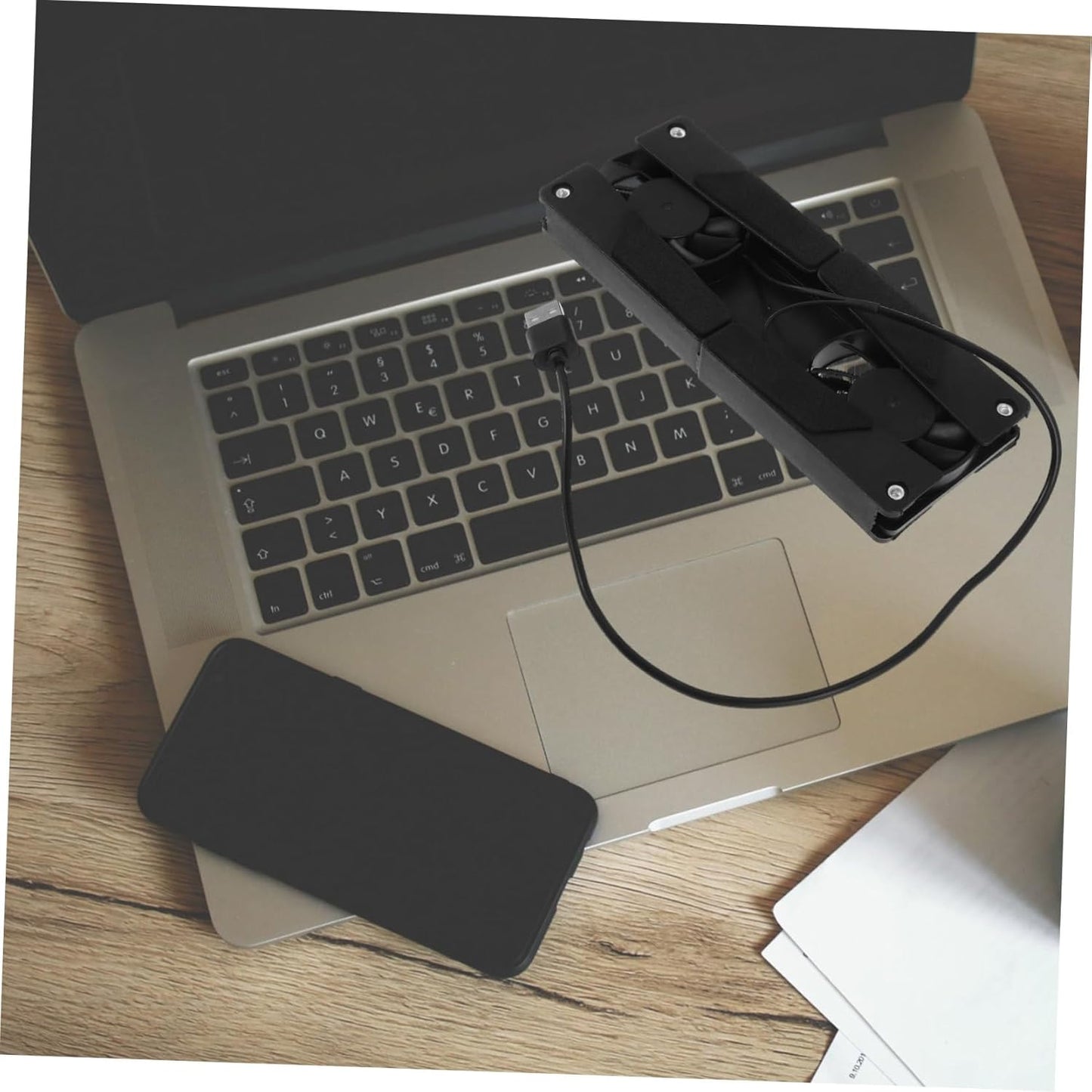 POPETPOP Portable Laptop Cooling Stand with Ventilation Area Air Cooling Design for Gaming Laptops Space Saving for Efficient Heat Dissipation