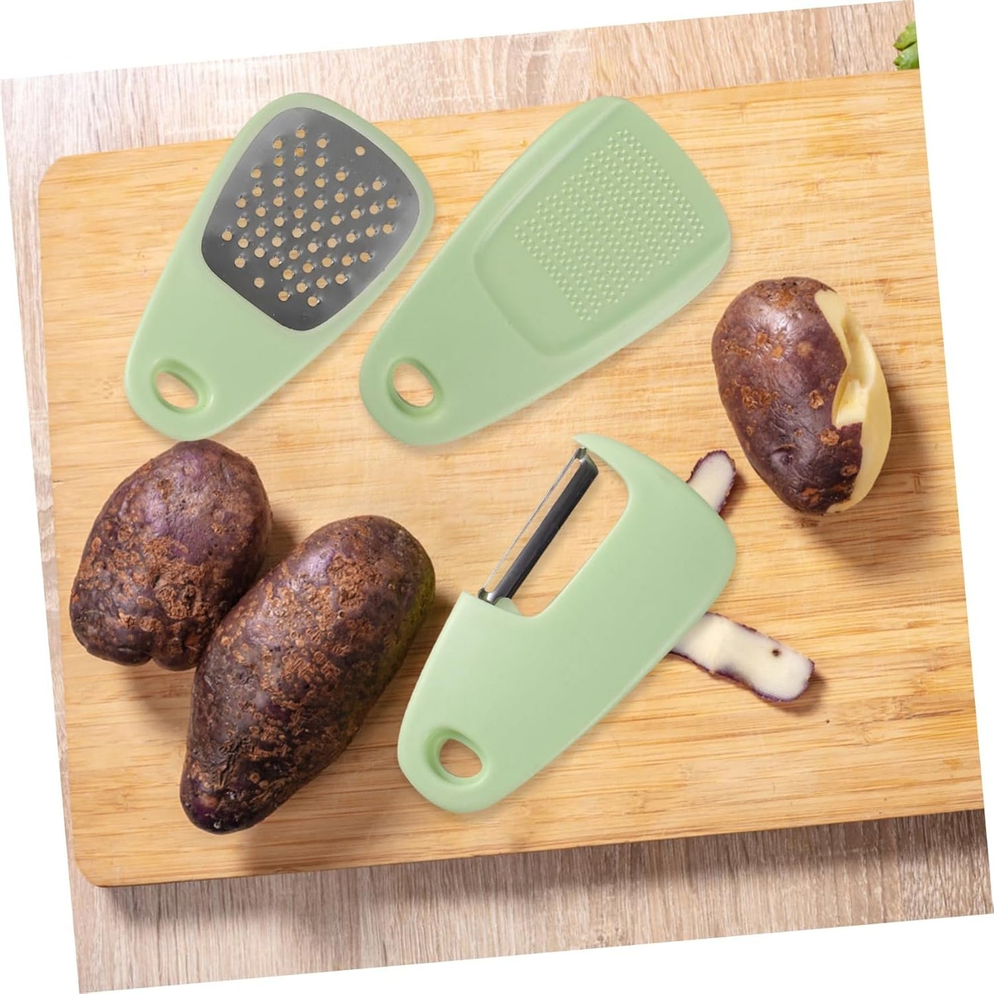 PRETYZOOM 1 Set Potato Peeler Shrimp Peeling Machine Pan Serve Cutter Can Opener Kitchen Tools Multifunctional Kitchen Gadget PC Olive Green