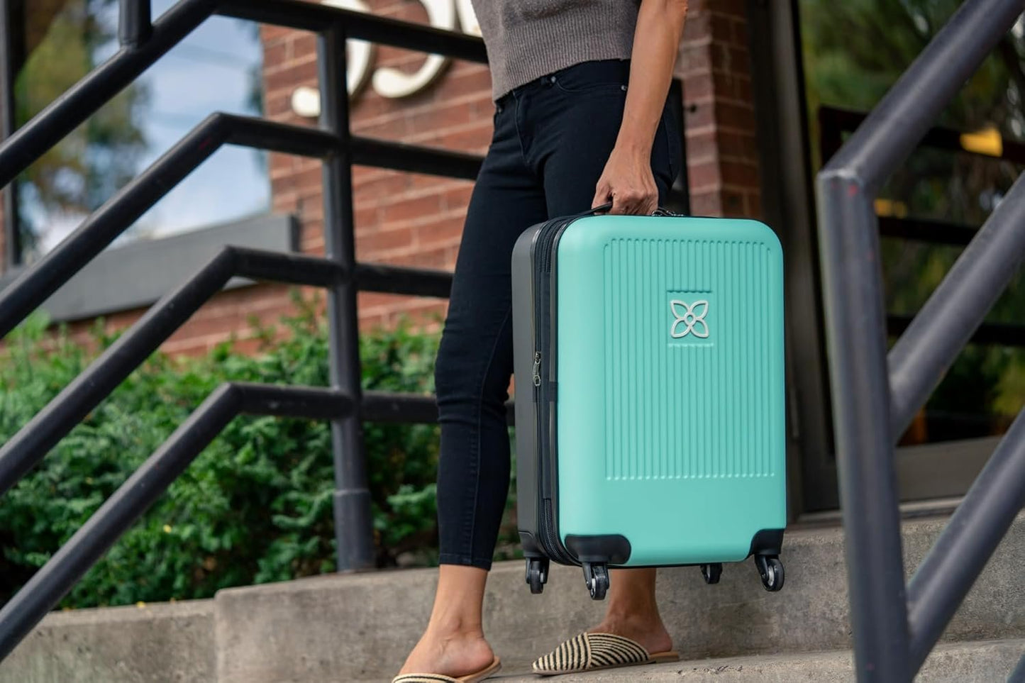 Sherpani Meridian, 22 Inch Travel Hardside Luggage, Durable Hardshell Luggage, Expandable Suitcase, Lightweight Rolling Luggage for Women, Carry On Luggage 22x14x9 Airline Approved