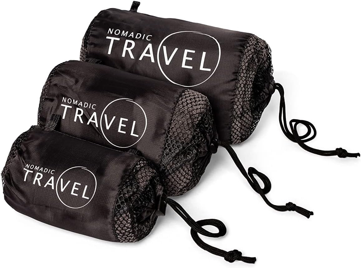 Microfibre Sport/Gym Towel – Fast Absorbent and Super Light. Our Towel is Perfect for a Multitude of Outdoor/Indoor uses Including Traveling, Beach, Yoga, Gym. S/M/L Available (Small, Grey)