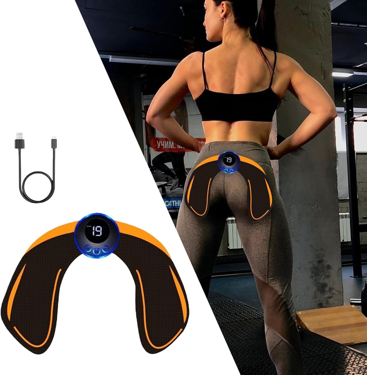 Hip Thigh Trainer, Adjustable Leg Workout Tool, Portable Home Gym Equipment, Product Size About 25.5 x 20.5 cm Muscle Strengthener, Fitness Exercise Gear for Men, Women