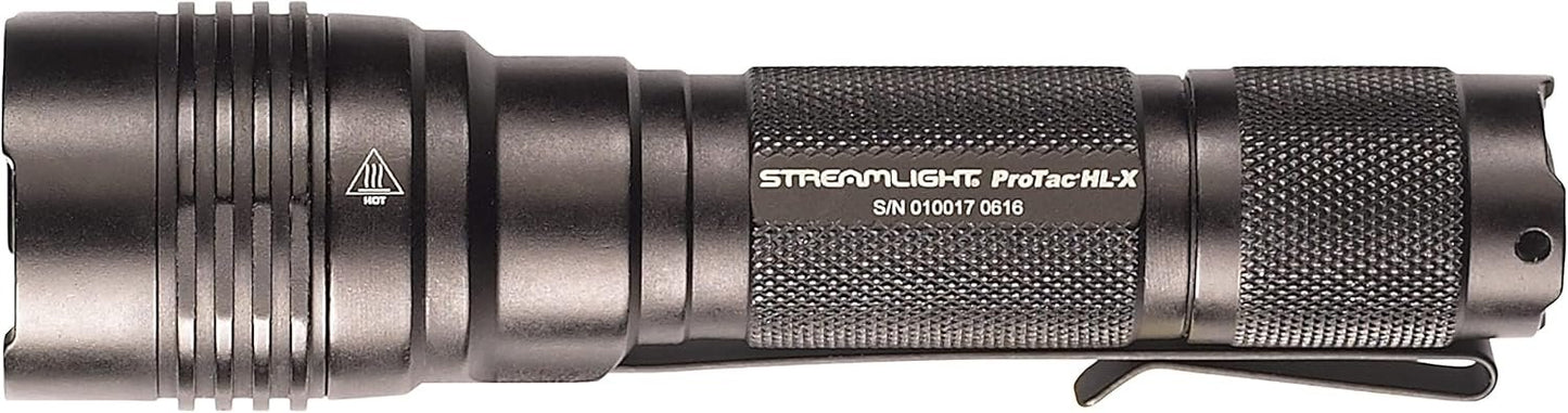 Streamlight 88084 ProTac HL-X Includes Rechargeable Battery USB Cord & Holster Clam Tactical Flashlights - 1000 Lumens