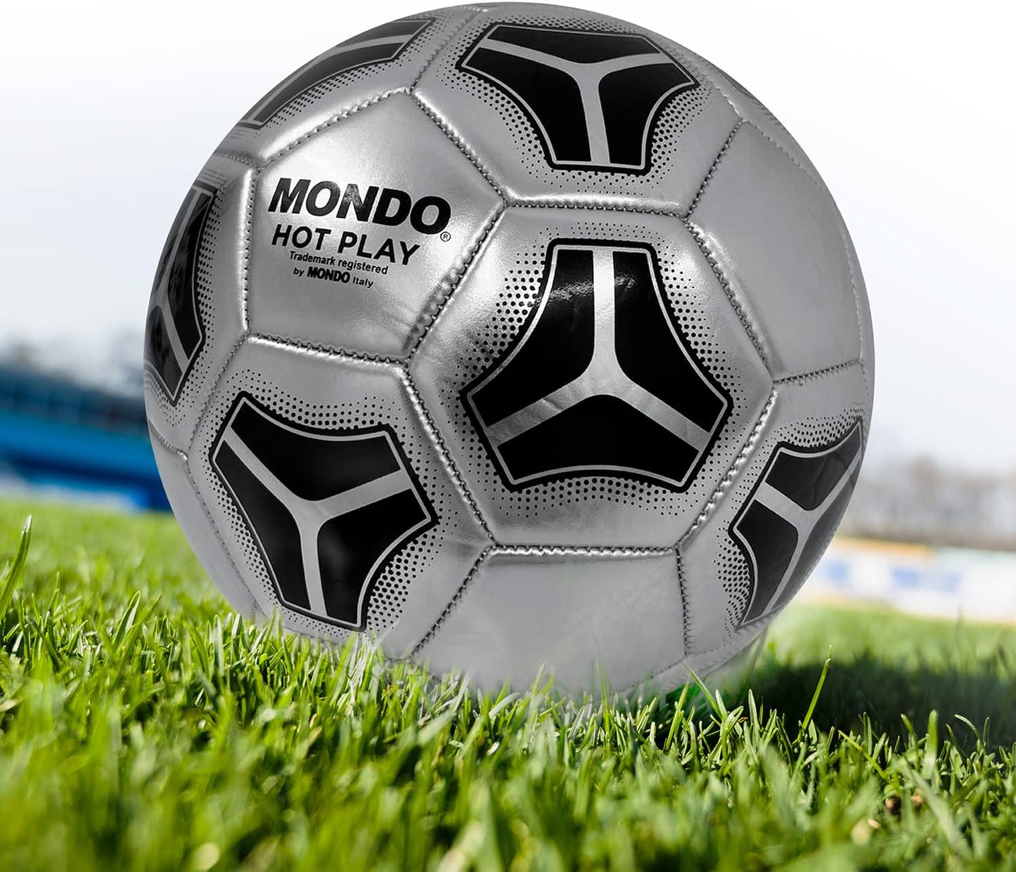 MONDO Toys 13453 Hot Play Sewn Football - Official Product 5-400g-2 Assorted-13453, Assorted Colours, Size 5,