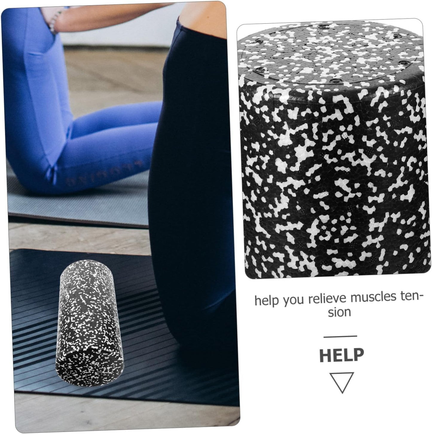 Sosoport Massaggiante per Yoga Schiuma per Muscolare e Relax Design Antiscivolo e Portatile per Fitness e Stretching Yoga