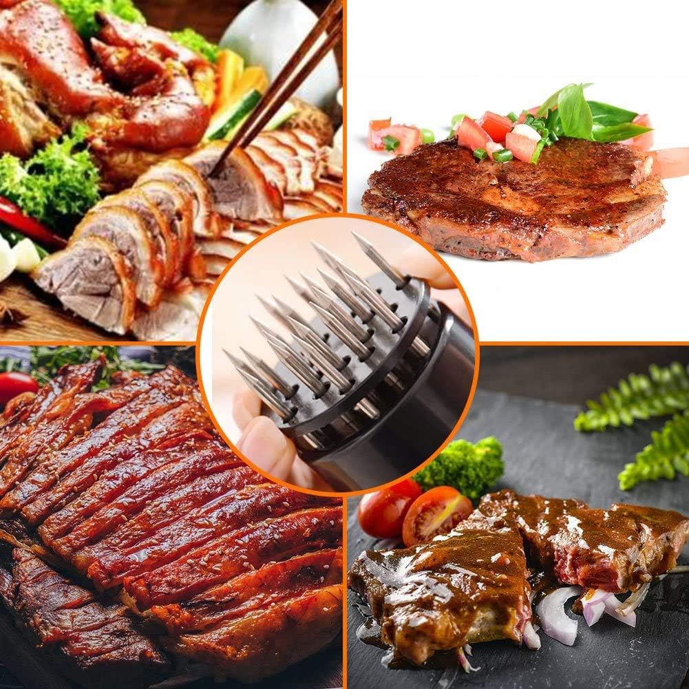 Meat Tenderiser Tool Stainless Steel Meat Tenderizer Needle Kitchen Cooking Tools for Beef/Veal/Steak/Chicken/Pork/Fish
