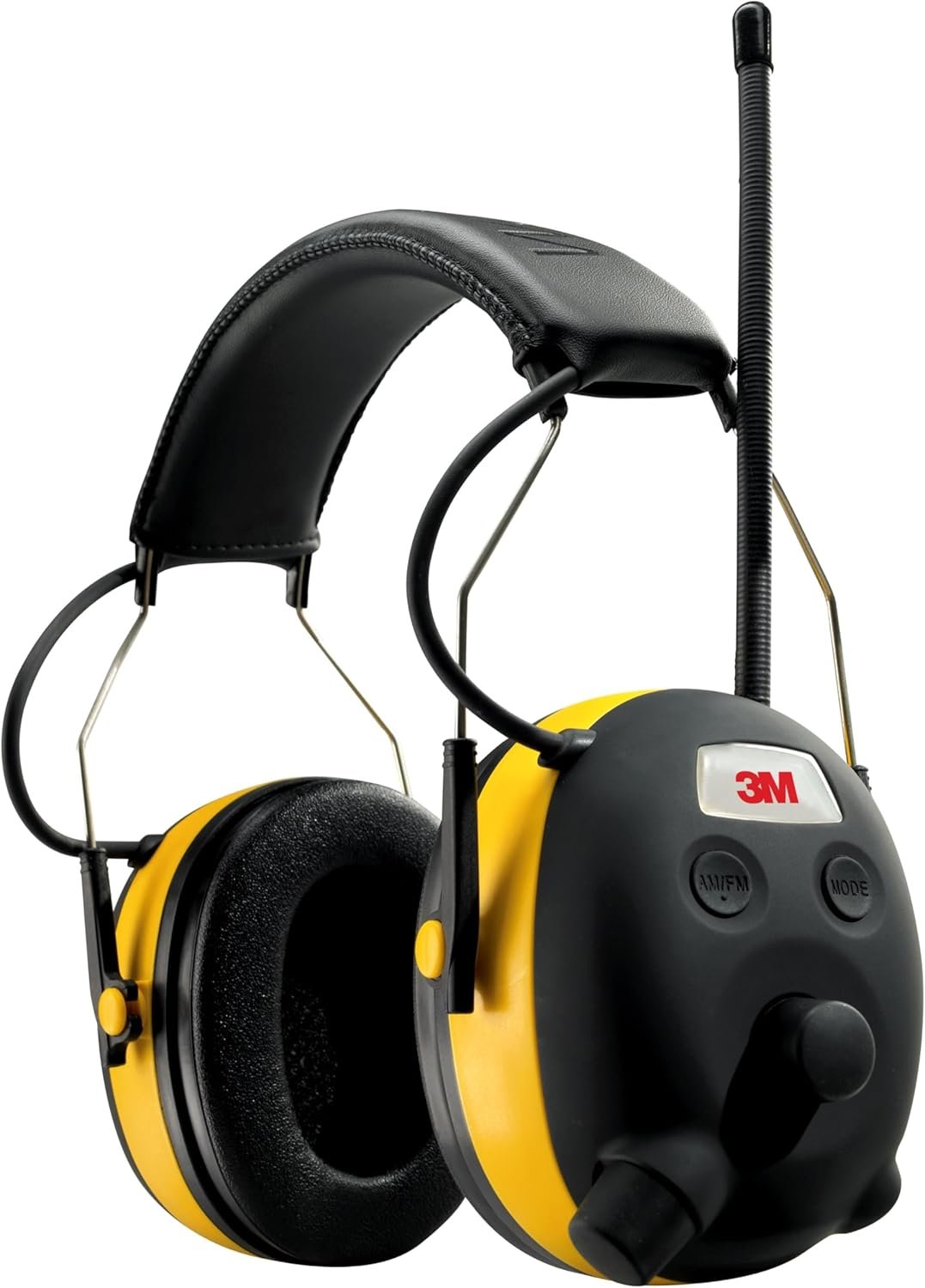 3M Safety Worktunes Hearing Protection with AM/FM Radio, Noise Cancelling, NRR 24 dB (90541), Wired, 1 size