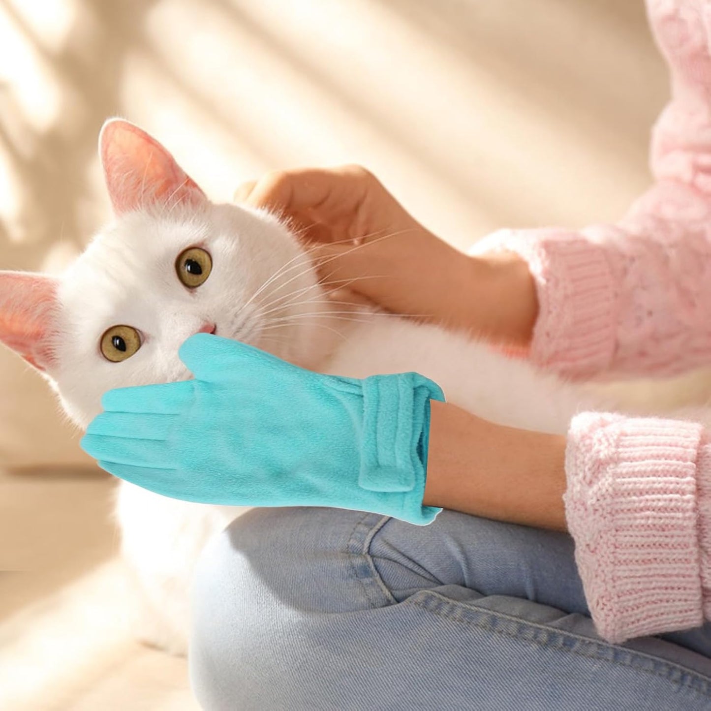 Anti Bite Gloves - Squirrel Safe Touch Gloves - Gentle Touch Scratch Resistant Safe Handling for Reptile Bird Snake Lizard Squirrel Hamster Nail Trimming Grooming