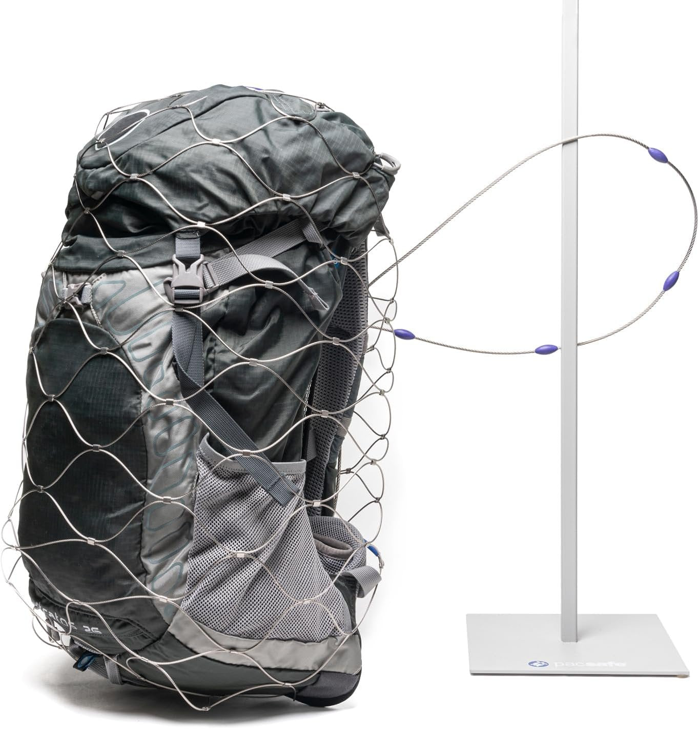 Pacsafe 85L Backpack and Bag Protector, Metal