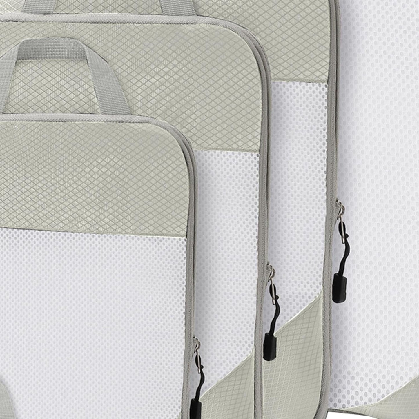 Gralara Ultimate Travel Packing Cubes Set for Seamless Organization, White