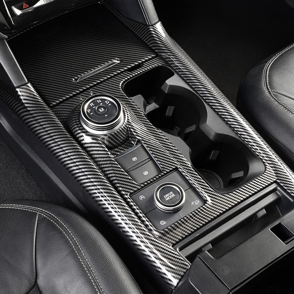 AOKIO Center Console Gear Shift Panel Cover Trim for Ford Explorer Interior Accessories 2020 2021 2022 2023 2024 (Carbon Fiber Style)