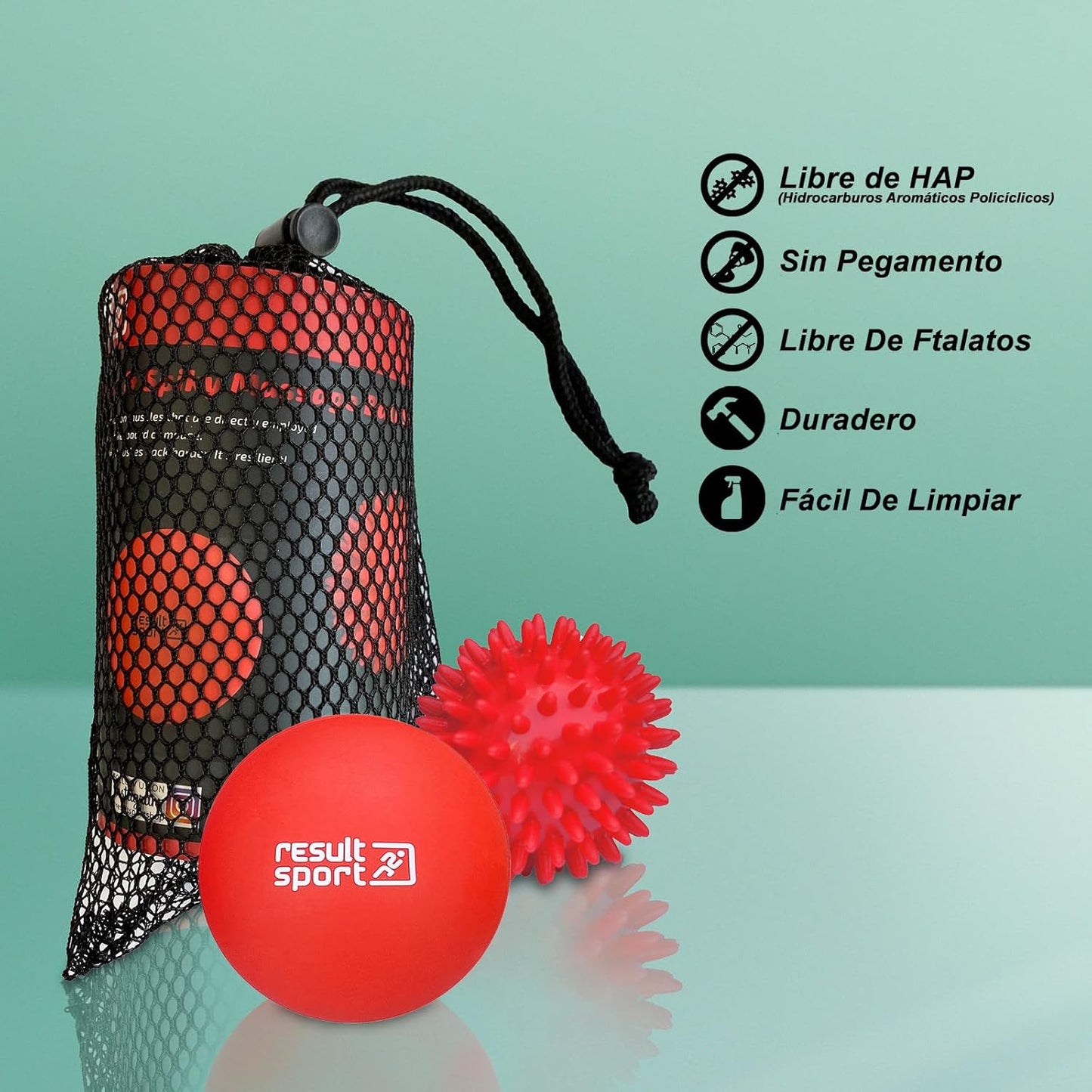 ResultSport Massage Ball, Plantar Fasciitis Recovery, Trigger Point Massage, Deep Tissue Myophasic Relief