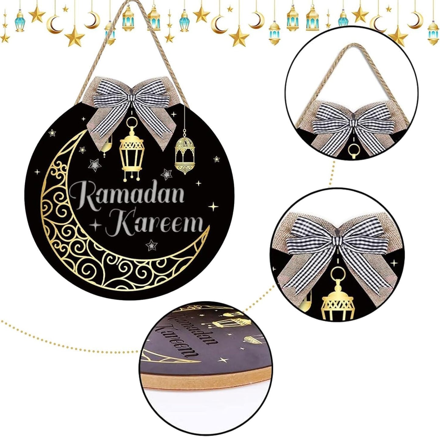 Personalised Home Decorations Ramadan Entrance Door Sign Shabby Chic Home Decor Bedroom Decorations Modern Home Decor Perfect Present for New Home