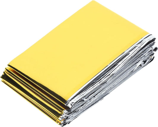 160x210cm Emergency Tent Blanket Camping Thermal Sleeping Bag Survival Reflective Shelter Portable Emergency Blanket for Camping, Hiking, Outdoor, Activities