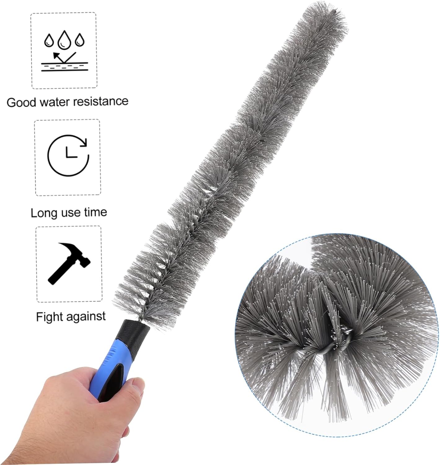 Healeved Refrigerator Cleaning Brush Air Conditioner Dust Brush Effective Condenser for Coils Evaporators Hard to Reach Areas Essential Cleaning Supplies