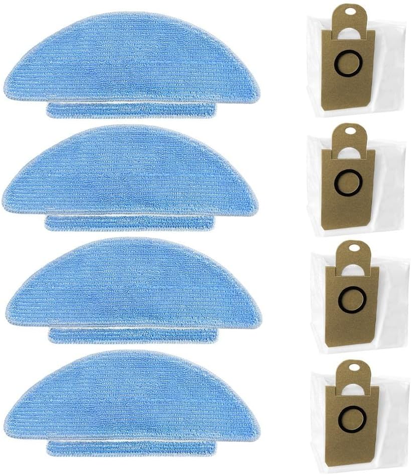 Cleaning Essentials, panni e sacchetti per la polvere per robot aspirapolvere ForFor Clean ForL6 Nex, funziona con modelli Tikom