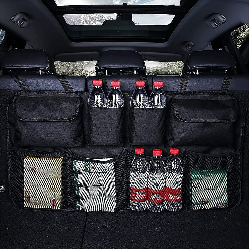 Car Trunk Organizer, Backseat Hanging Organizer with 8 Large Storage Bag -Trunk Organizer for SUV,Truck, Van -Your Space Saving Expert