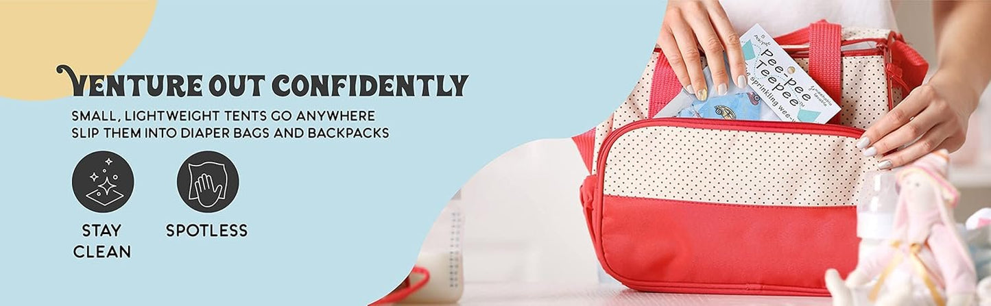 Pee Pee Teepee Camping White with LAUNDRY bag 5 pieces baby boy pee shield babyboy essentials peepeeeteepee baby boy teepee pee shield pee covers