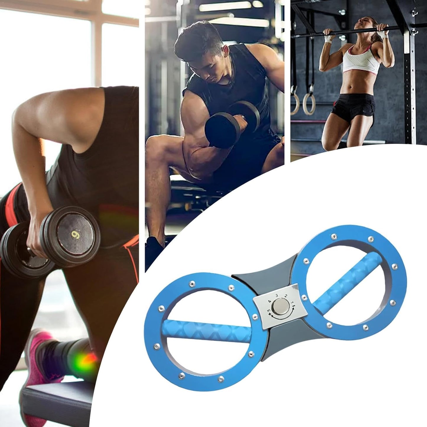 Mimoqk Burn Machine | Forearm Trainer Burn Machine | Adjustable Arm Workout Equipment (8-18lb) | Rotator Forearm Trainer for Effective Shoulder Strength Training at Home, Weight Arm Fitness Gear