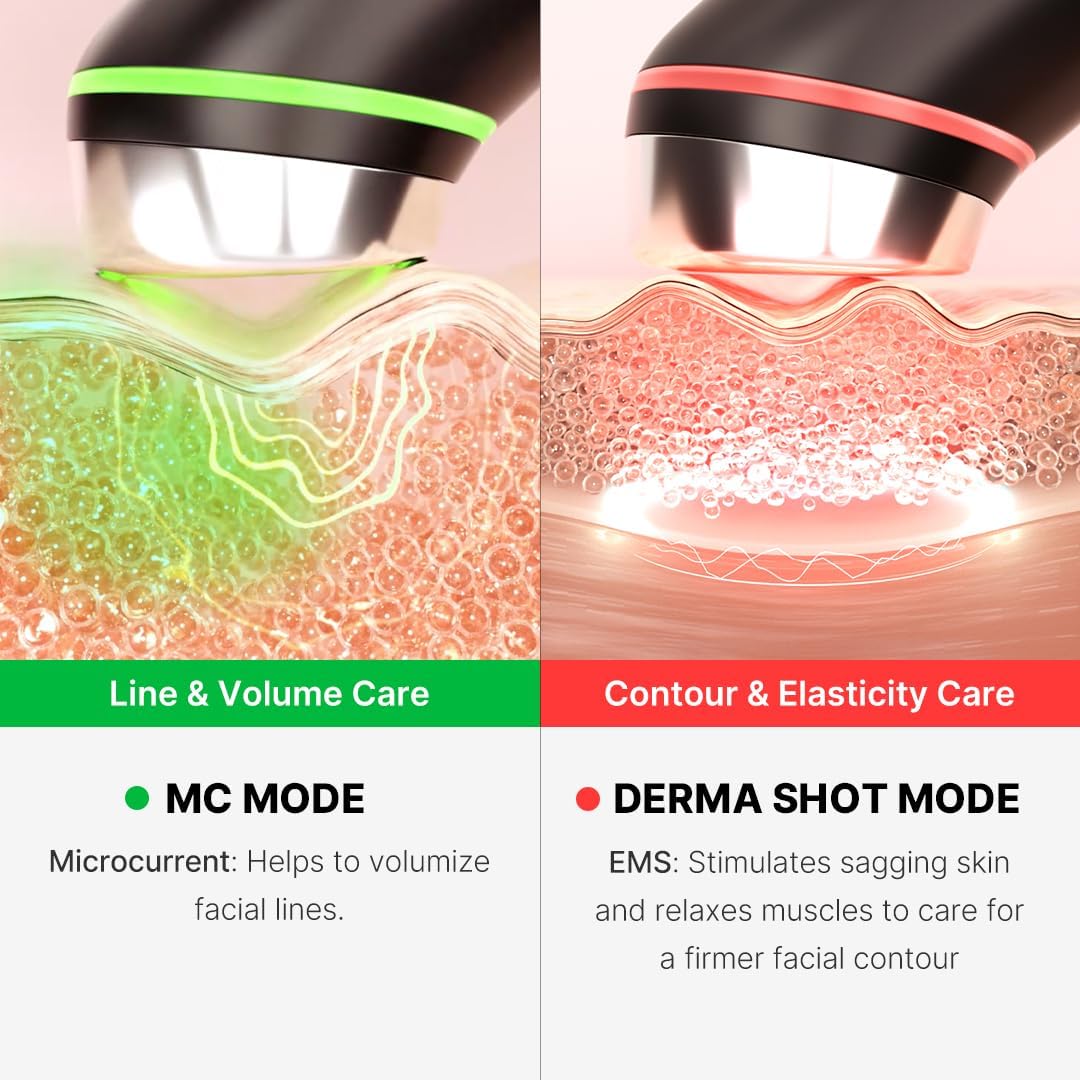 Medicube Age-R Booster Pro - 6 in 1 Total Care LED Therapy Device for Elasticity, Face Contour and Leek Care with 4 Modes - Professional Skincare at Home