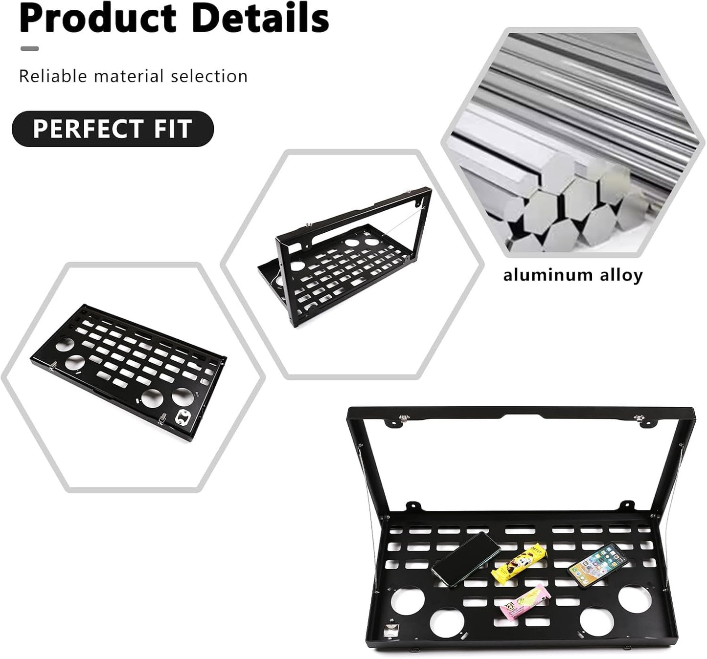 Car tailgate table storage rack metal foldable cargo storage rack for Land Rover Defender 2020-2021 car Parts