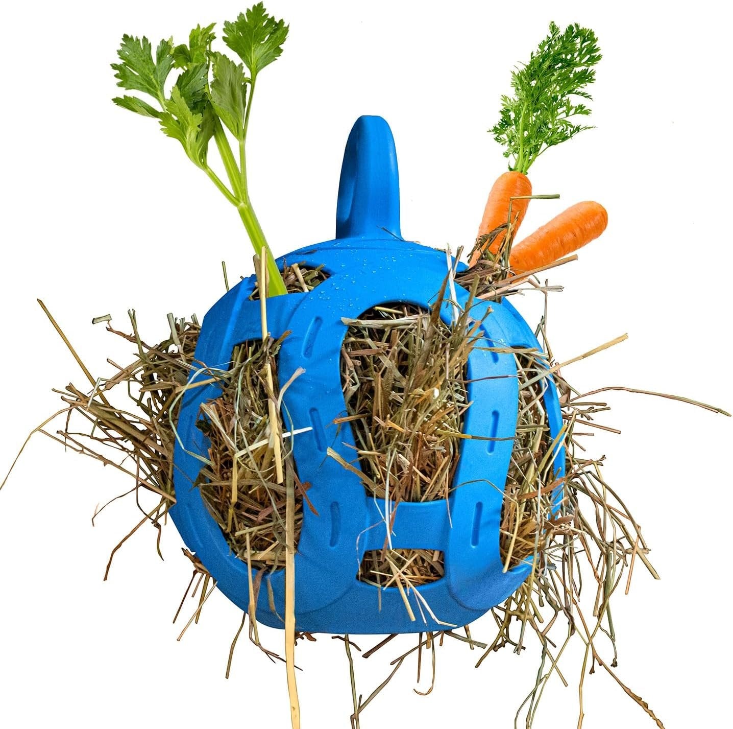 Horsemen's Pride Jolly Hay Ball Stall Toy for Horses, Blue