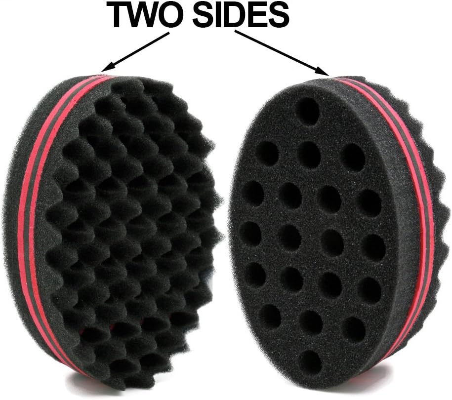 4 Pcs Varied Small Hair Twist Sponge Brush For Dreads Locking Twist Afro Curl Coil Wave Hair Care Tool (Blend)