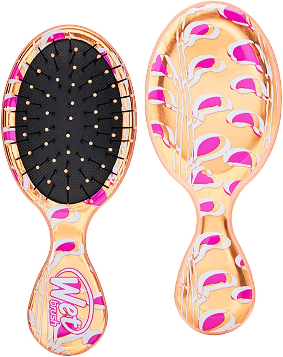 Wet Brush Osmosis Mini Detangler - Shimmering Seaweed - Detangling Travel Hair Brush - Ultra-Soft IntelliFlex Bristles Glide Through Tangles with Ease - Protects Against Split Ends and Pain-Free