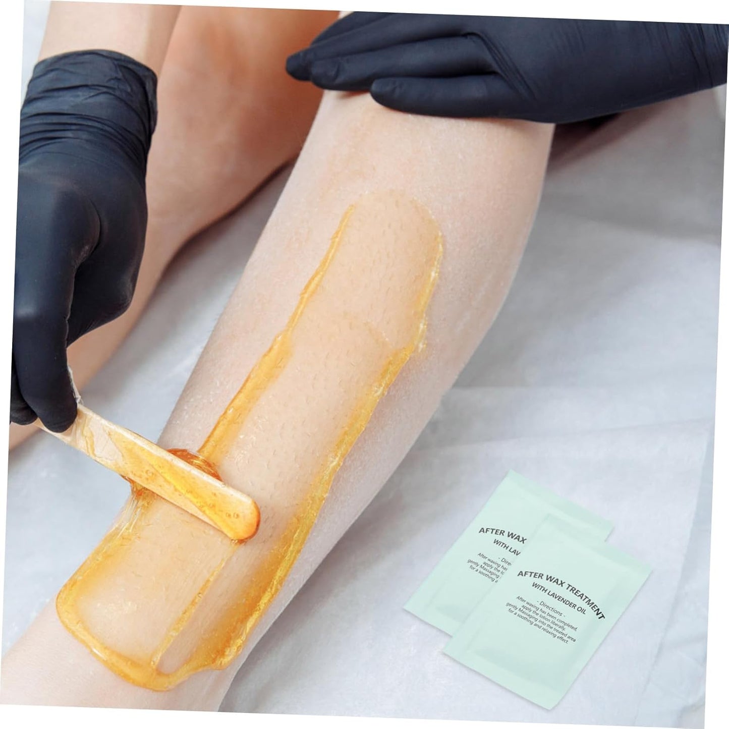 Beavorty 20pcs Post Waxing Essentials Oil Remover Wipes after Wax Remover Waxing Oil Wipes Soft Wax Cleaning Pad