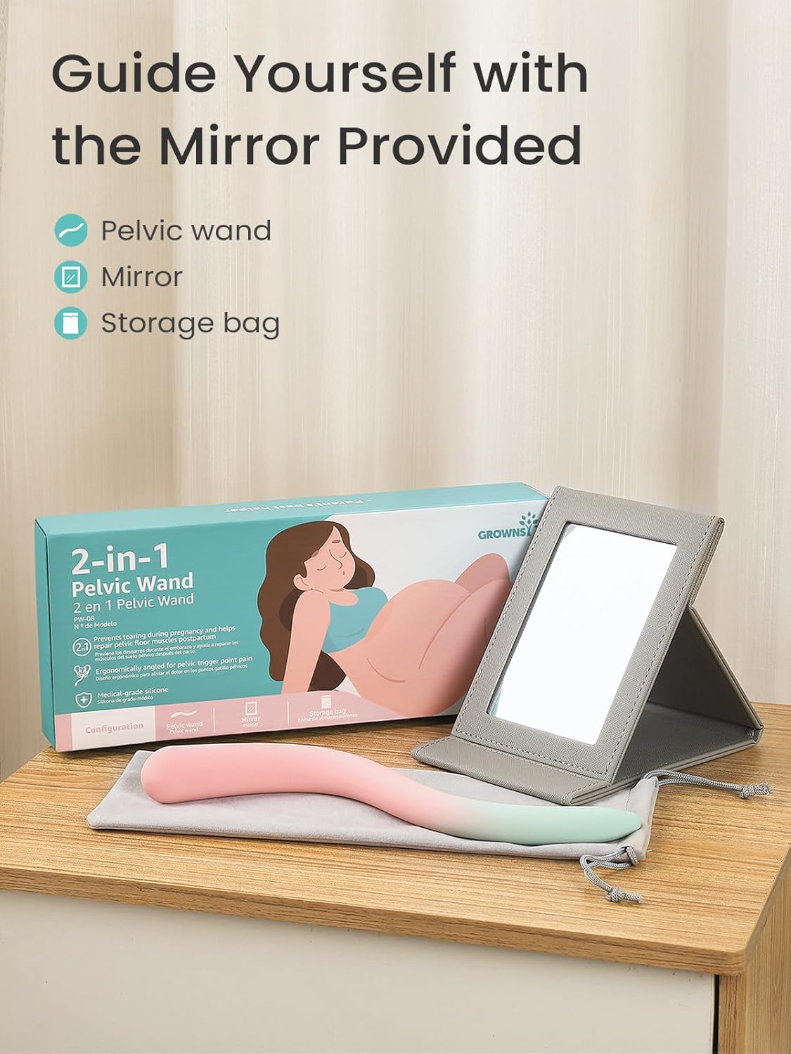 Postpartum Care Essentials Perineal Pelvic Wand for Labor and Delivery