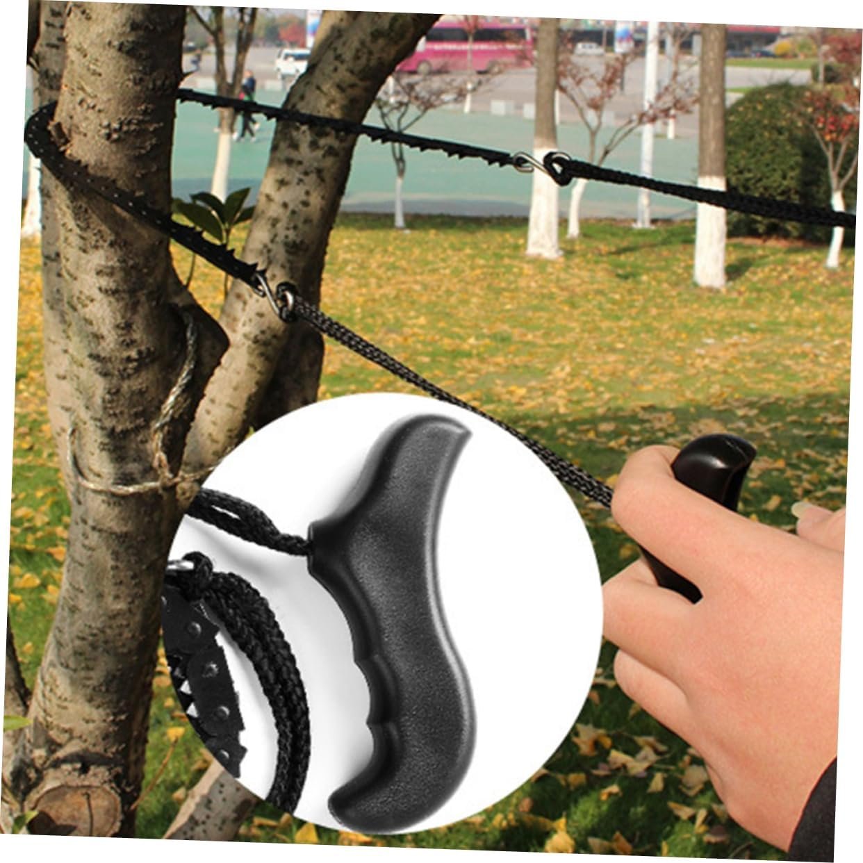 HEMOTON 1pc Portable Pocket Lightweight Survival Chain for Outdoor Camping Hiking Backpacking Durable