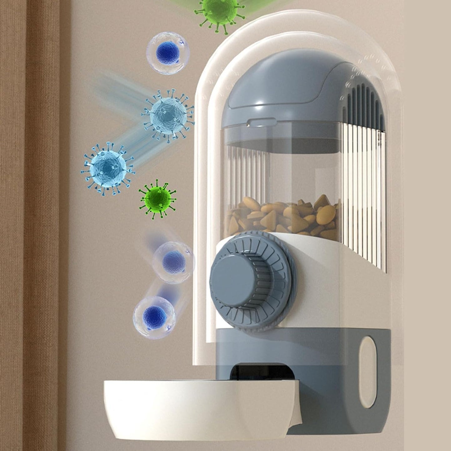 NVOQILIN Alimentatore per acqua per gatti Alimentatore automatico per gatti e acqua Dispenser di acqua per gatti Alimentazione per gatti Irrigazione Alimentatore per animali domestici Supporto per