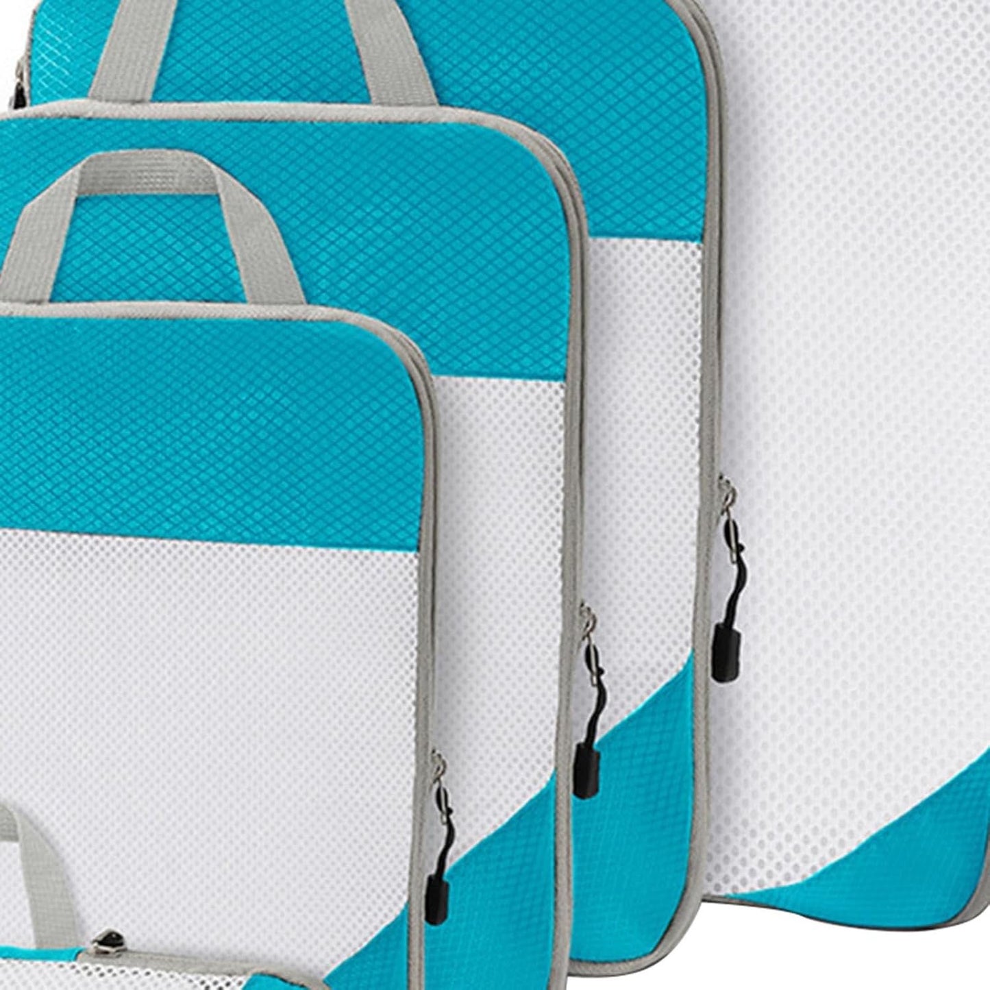 Gralara Ultimate Travel Packing Cubes Set for Seamless Organization, Sky Blue