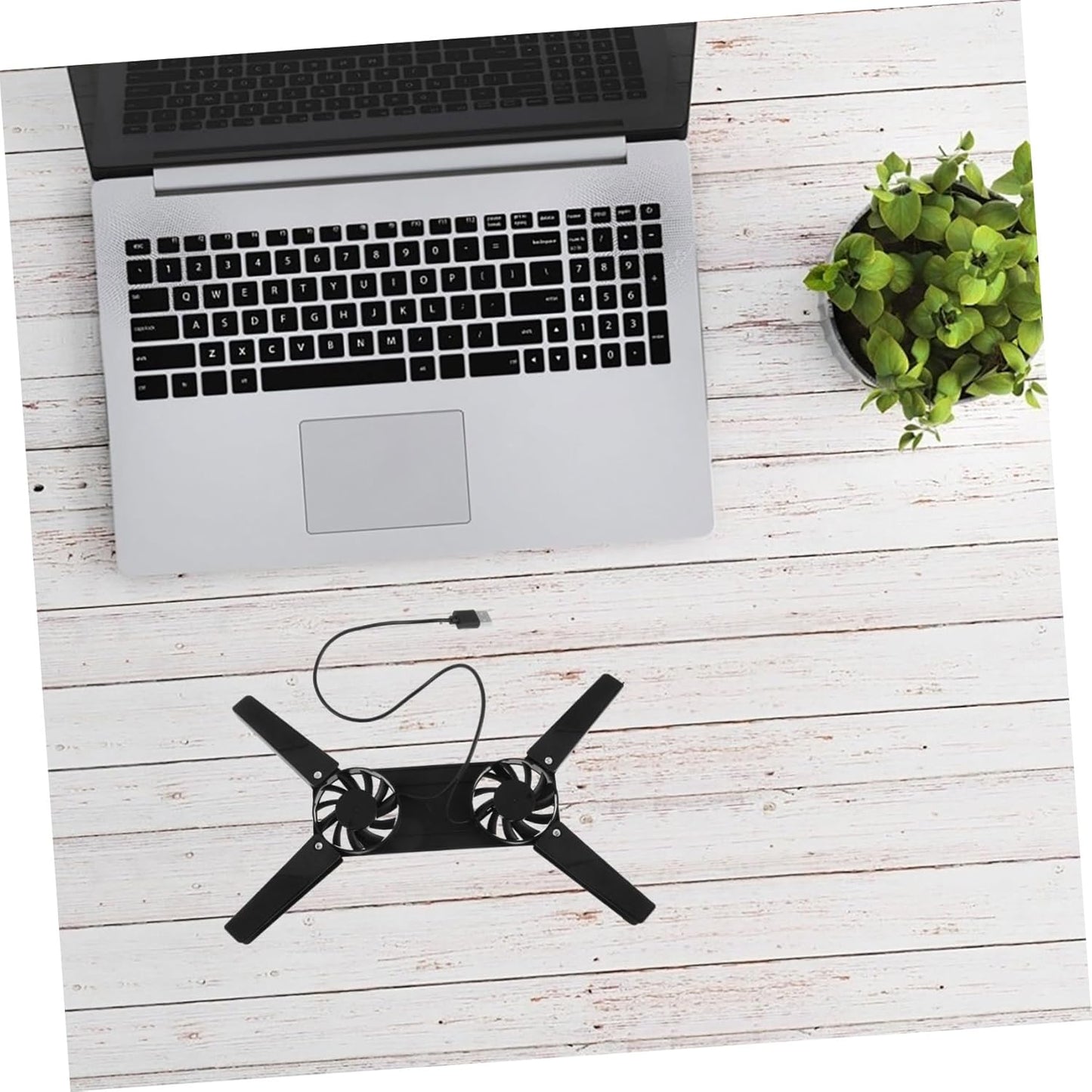 POPETPOP Portable Laptop Cooling Stand with Ventilation Area Air Cooling Design for Gaming Laptops Space Saving for Efficient Heat Dissipation