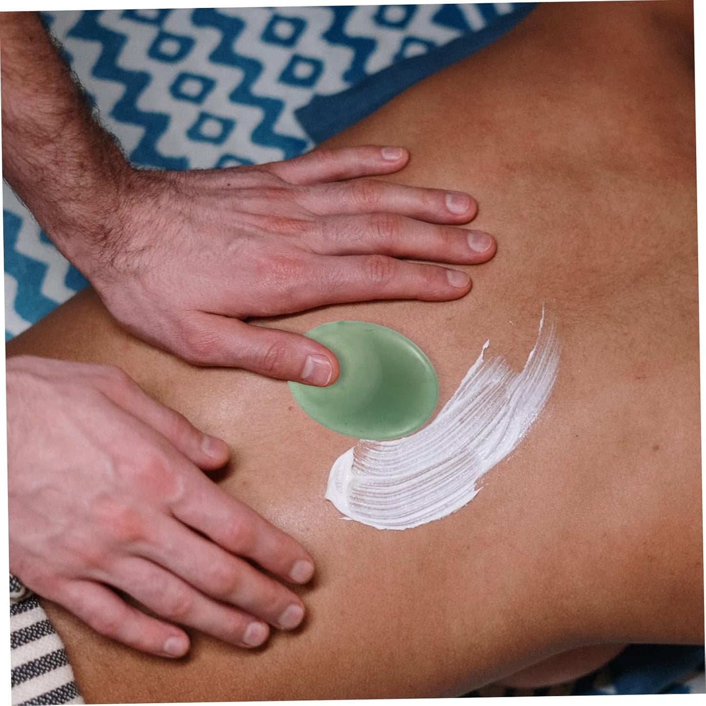 SHERCHPRY 2 Pezzi Pietra del massaggio facciale scolpire il viso massaggiatore viso facciale palma Raschiatura strumento Gua sha Massager massaggiatore per il corpo roccia della tigre