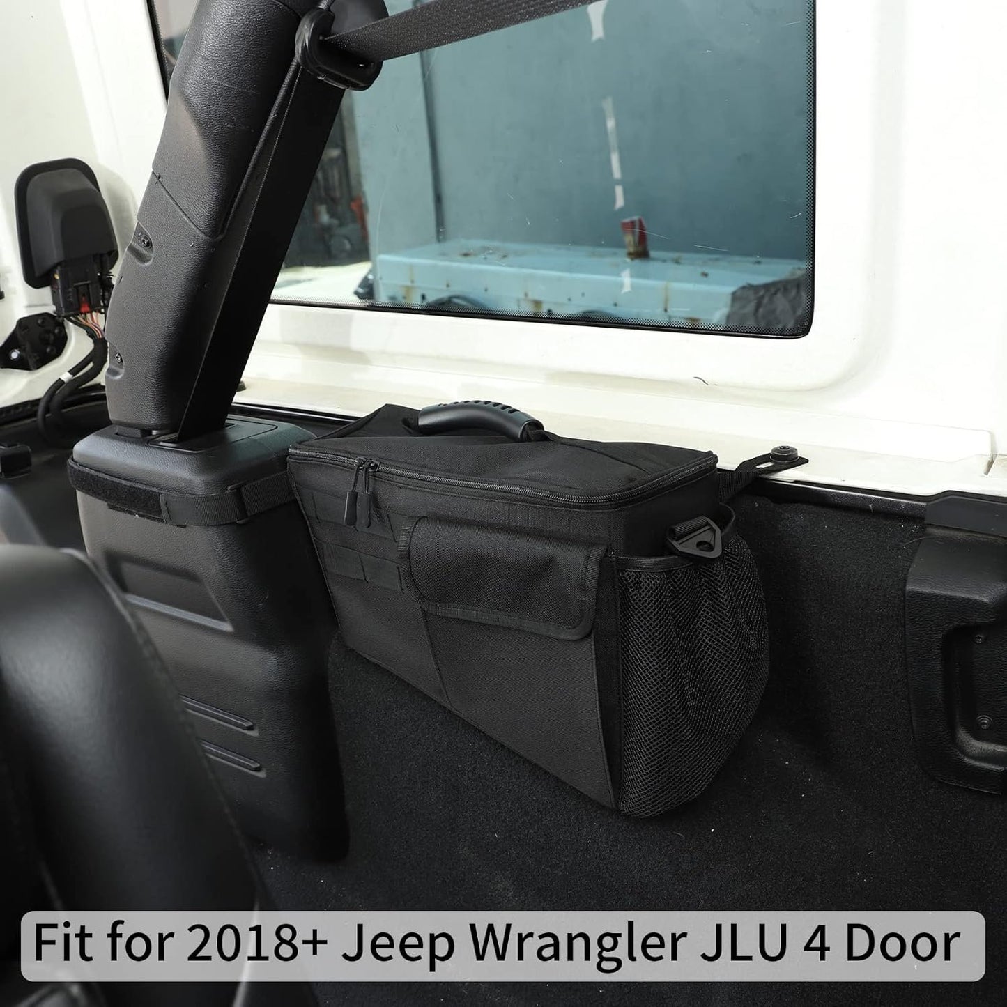 RT-TCZ Trunk Organizer, Driver Side Storage Bag Interior Accessories for 2018-2022 Jeep Wrangler JL 4-Door