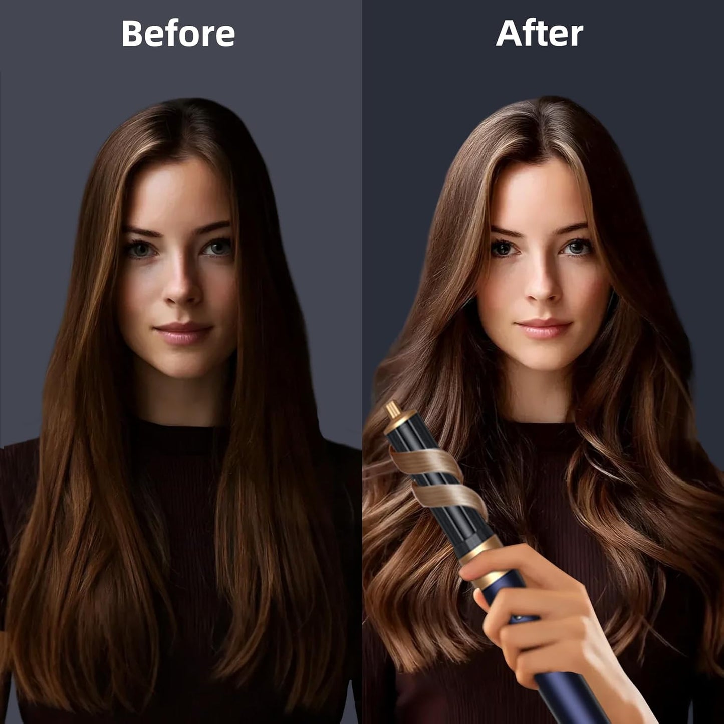 Air Styler Hair Dryer Brush,Multi-Styler with Auto-Wrap Curlers,Hot Air Hair Styler & Dryer Set,Anti-Flying Warping,Hot Shunfa,Styling Without Heat Damage,with Protective Travel Case