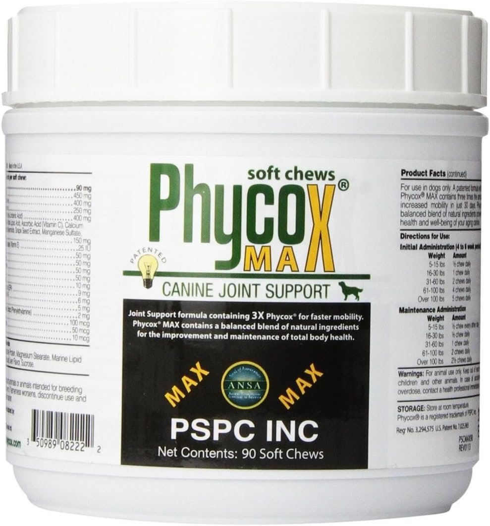 PSCH Phycox Max 90 Count Canine Soft Chews