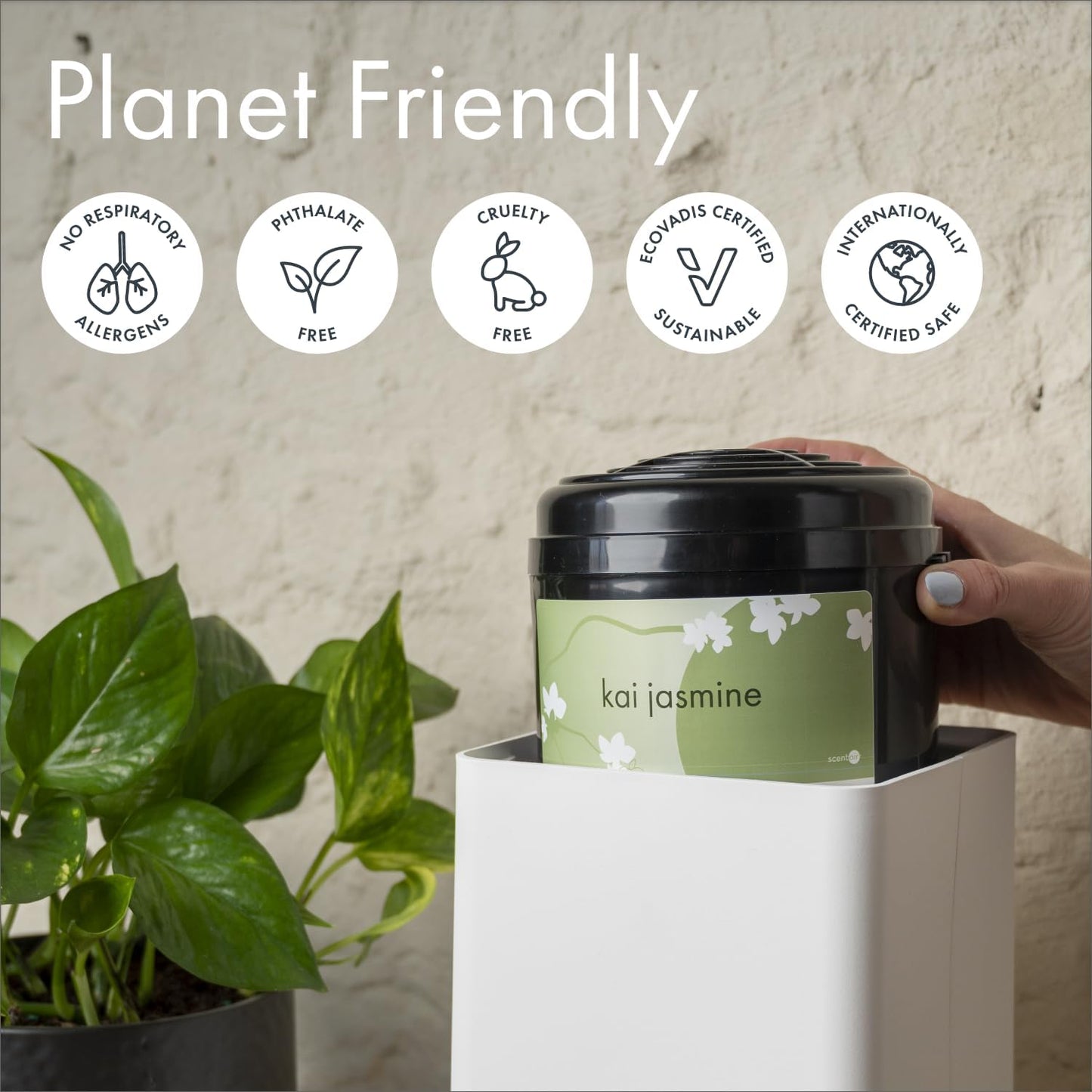 Whisper Home | Diffuser Machine, Scents up to 800 Sq. Ft Room, Compatible with Alexa & Google, WiFi & Bluetooth Enabled, Cartridge Sold Separately, White