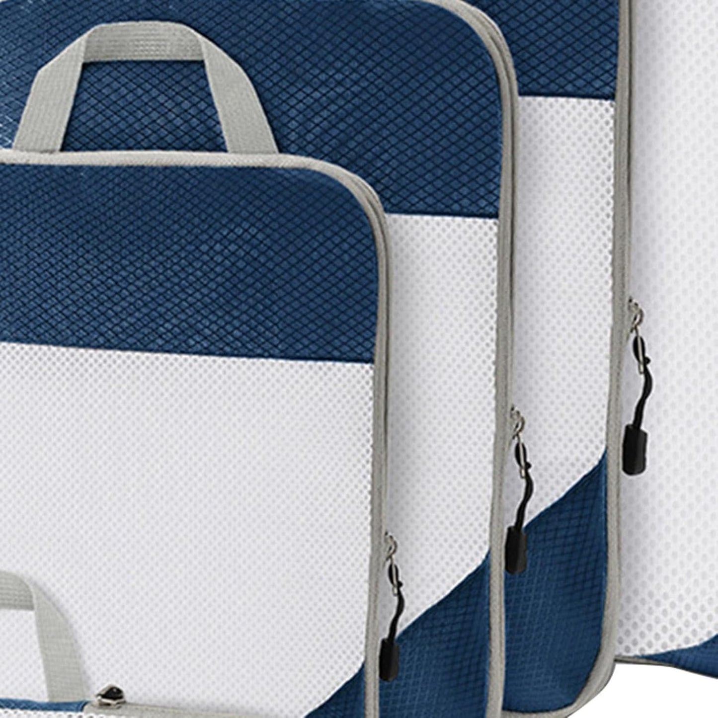 Gralara Ultimate Travel Packing Cubes Set for Seamless Organization, Navy Blue