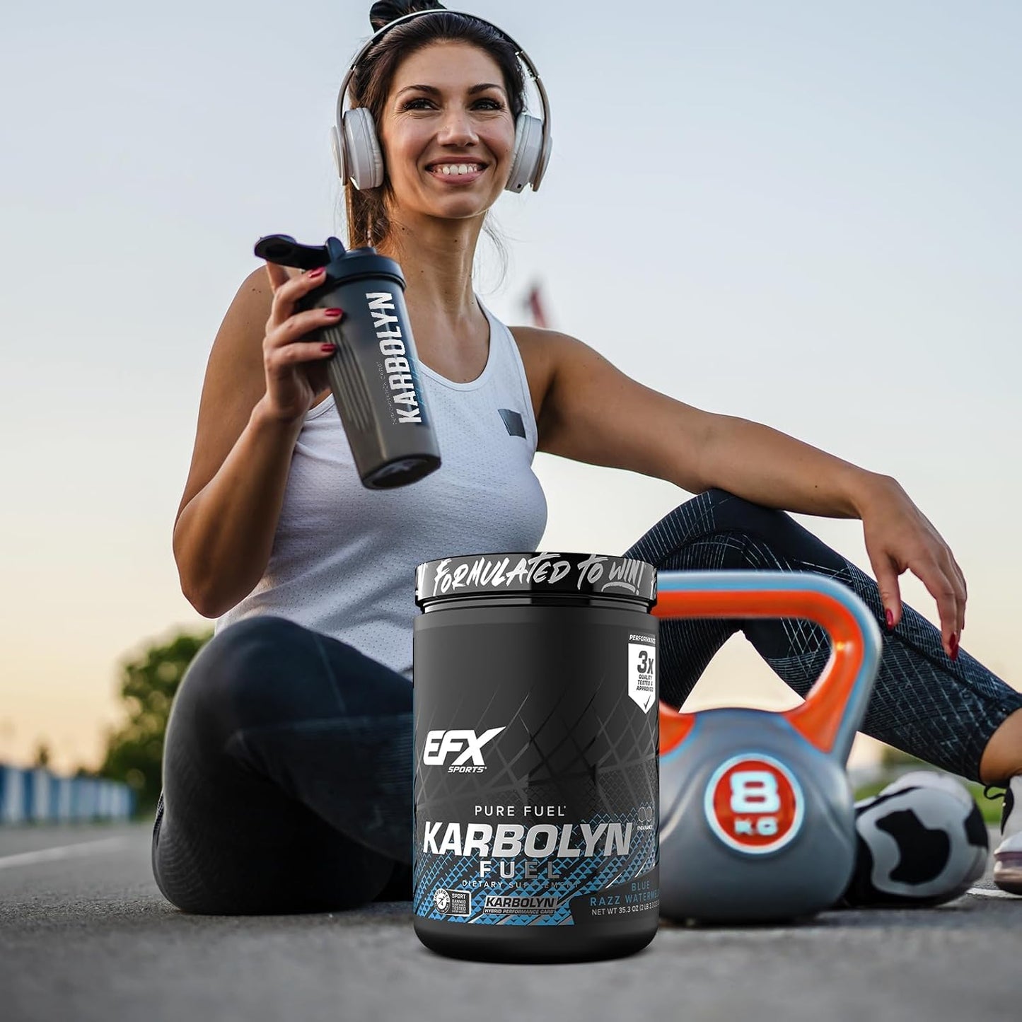 EFX Karbolyn Fuel Perormance Carb 1kg - Blue Razz Watermelon, 1kg, Blue Razz Watermelon1 kilograms