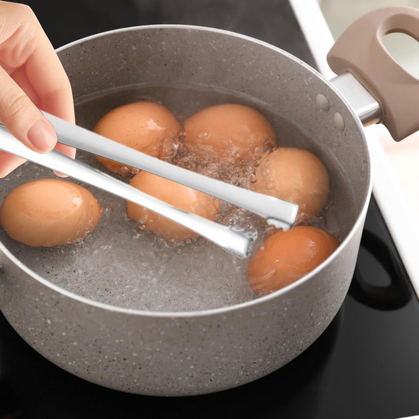 Chalaza Remover Tool for Eggs - 2 Pieces 15cm Chalaza Remover, Eggshell Fragment Removal Tool, Egg Chalaza Membrane Removal Utensil, Egg Right Chalaza Removal Stainless Steel Tongs, Kitchen Gadgets