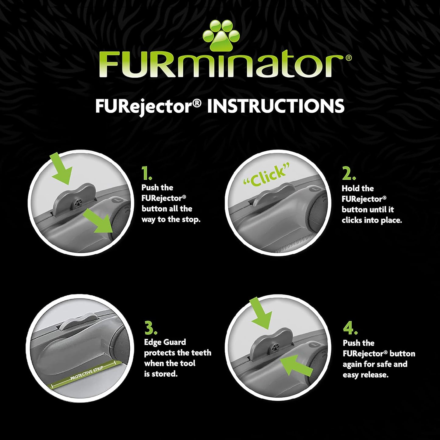 FURminator Undercoat deShedding Tool for Extra Large Long Hair Dogs Over 41 kg Clear | 4048422141167