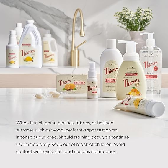 Young Living Thieves Household Cleaner of 14.4 fl.oz. Bottles - Essential Oil-Infused Ultra-Concentrated Formula for Natural Home Care, Non-Toxic Cleaning Bliss - 3 Pack