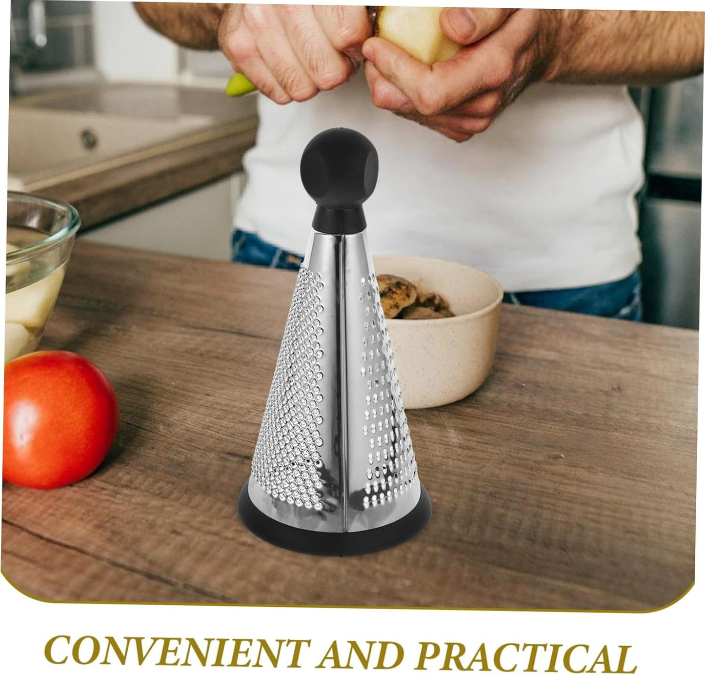 DECHOUS Grattugia grattuggia Gadget da Cucina Utensili da Cucina grattugie per Cucina Fornitura di Cucina Acciaio Inossidabile Silver