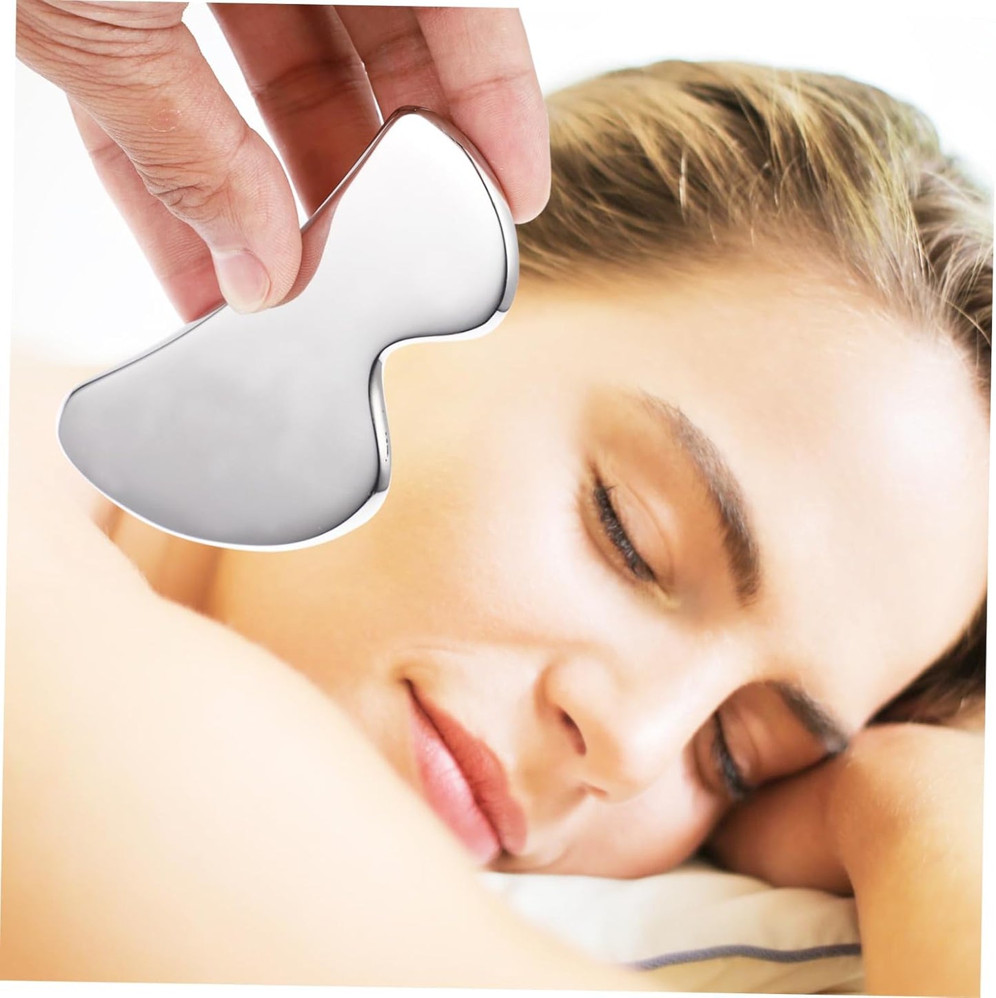 VALICLUD 1pc Stainless Steel Board Facial Massager Relief Scraper for Face Neck and Back Massage Multi