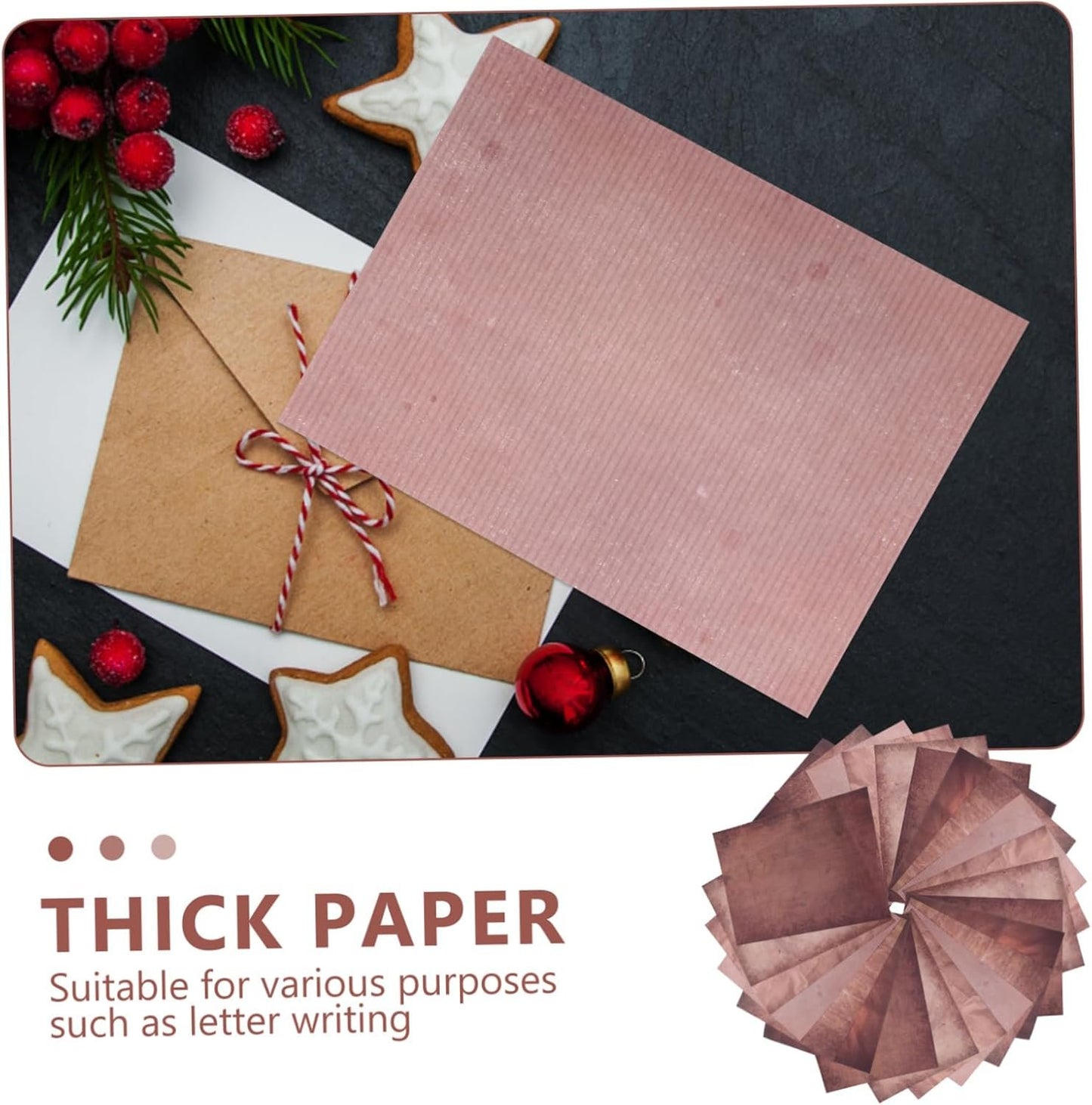 Tofficu Antique Old Fashioned Papers Vintage Aesthetic Stationery Paper Thick Writing for Printing Letter Writing DIY Crafts