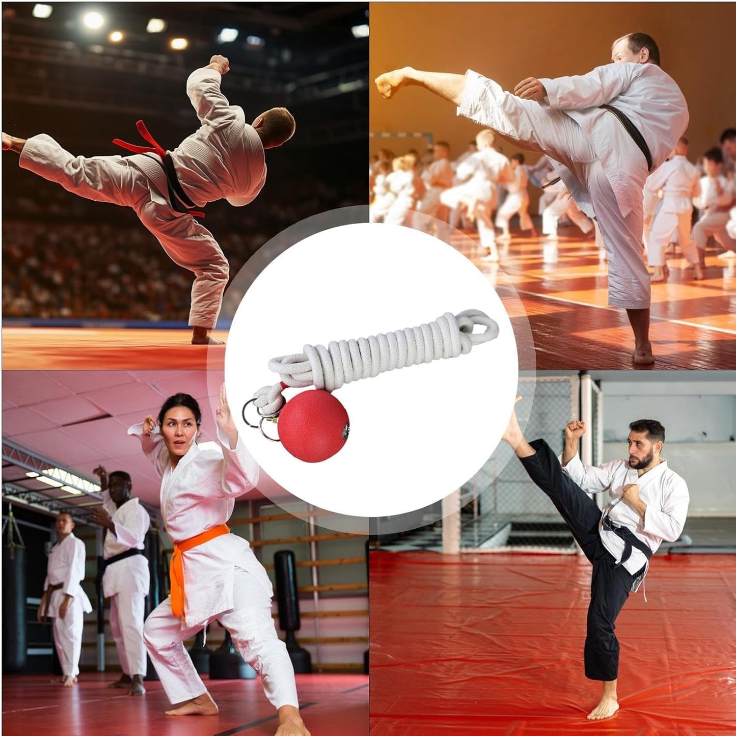 Rope Dart Hammer, Rubber Throw Trainer, 137.8in Practice Martial Tool, Soft User Friendly Equipment, Traditional Chinese Workout Gear for Muscle, Building, Exercise Use