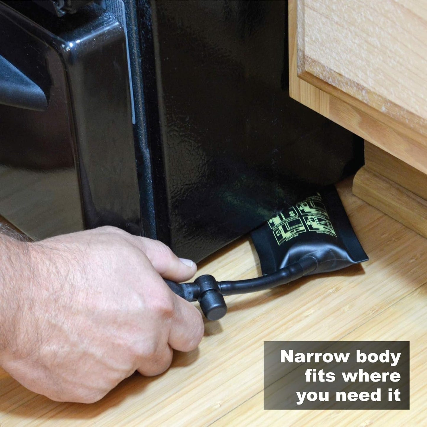 Calculated Industries 1180 Airshim Slim Inflatable Elevator Door Safety Wedge & Pry bar & Leveling Tool For Installers, Mechanics & Inspectors | 150 Lb Rating